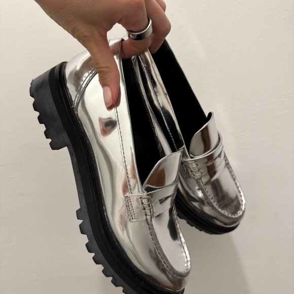 Reformation Agathea Chrome Loafer - Picture 2 of 3